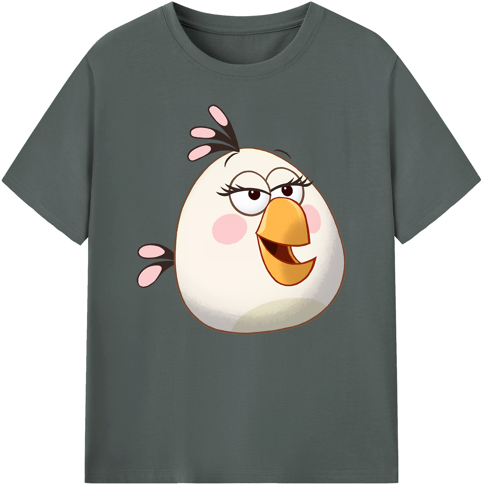 （画像用） Angry Birds アングリーバード 綿100％ メンズ半袖Tシャツ｜肌触りやわらか＆通気性